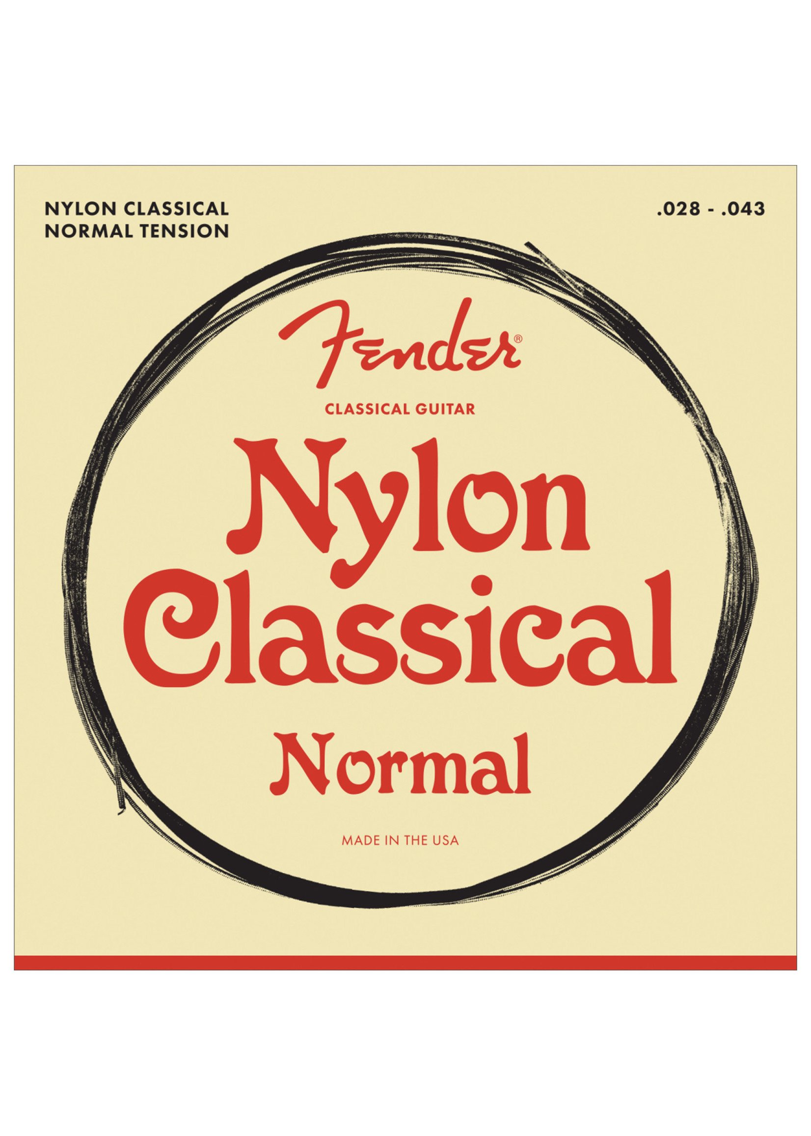 Fender Fender Nylon Tie End Guitar Strings Normal Tension
