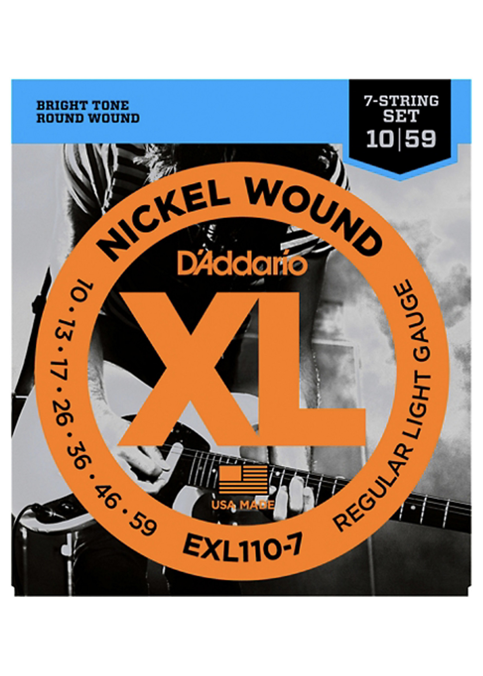 D'Addario D'Addario EXL110-7 Nickel Wound Regular Light 7-String 10-59