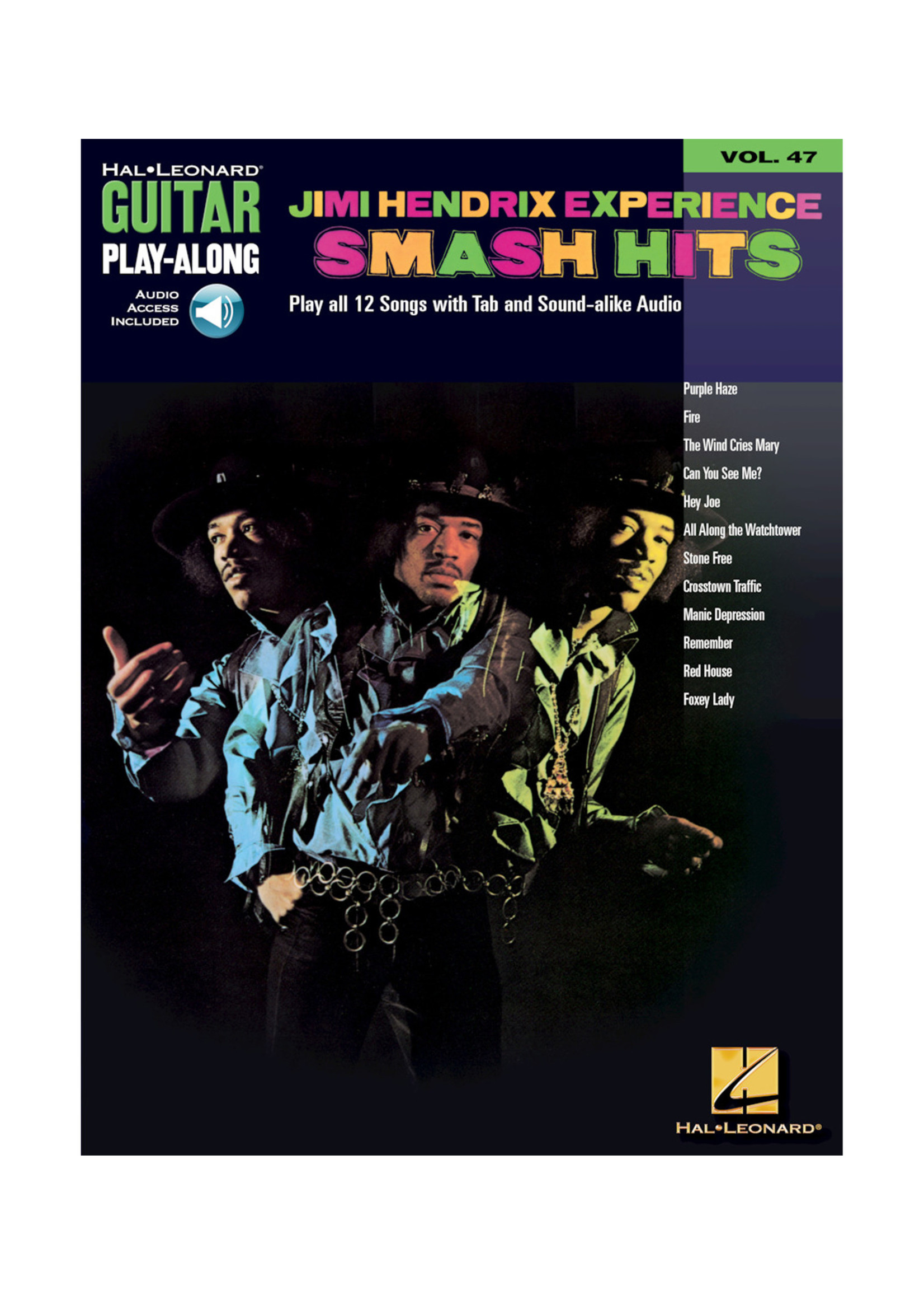 Hal Leonard Jimi Hendrix Experience: Smash Hits Guitar Play-Along Volume 47