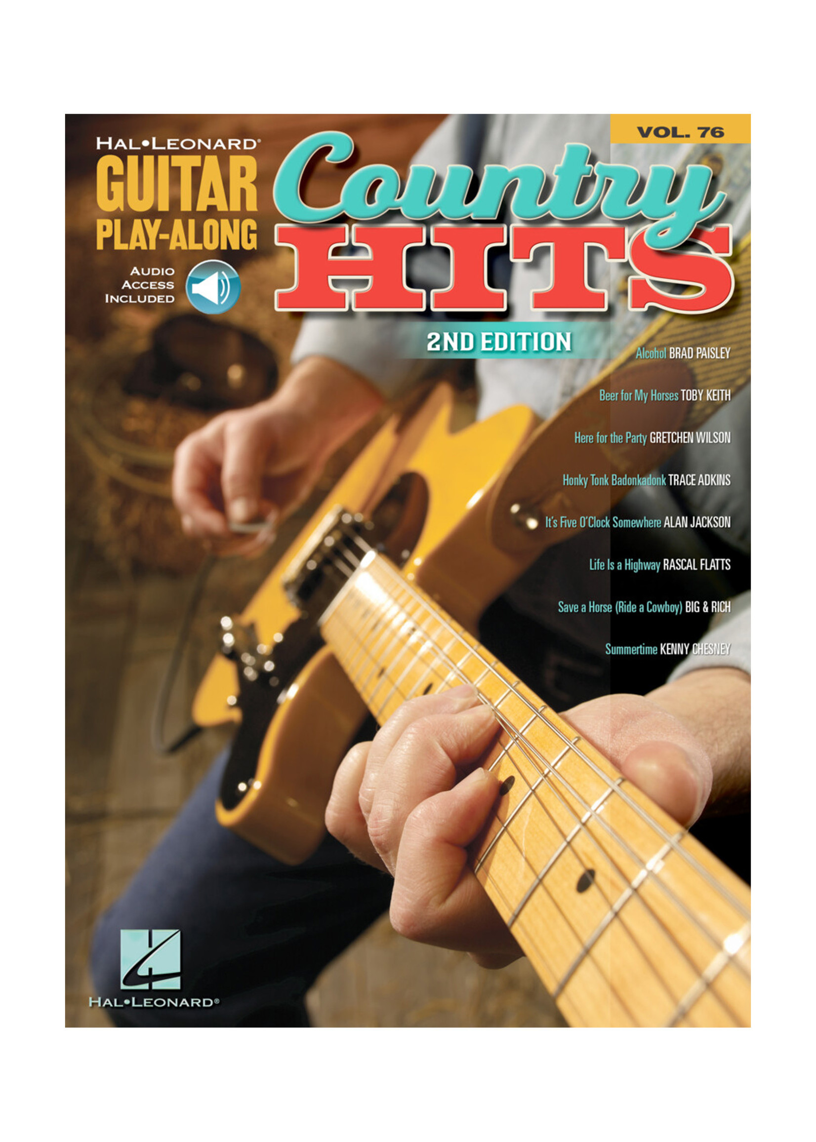 Hal Leonard Country Hits- 2nd Edition- Guitar Play-Along Volume 76