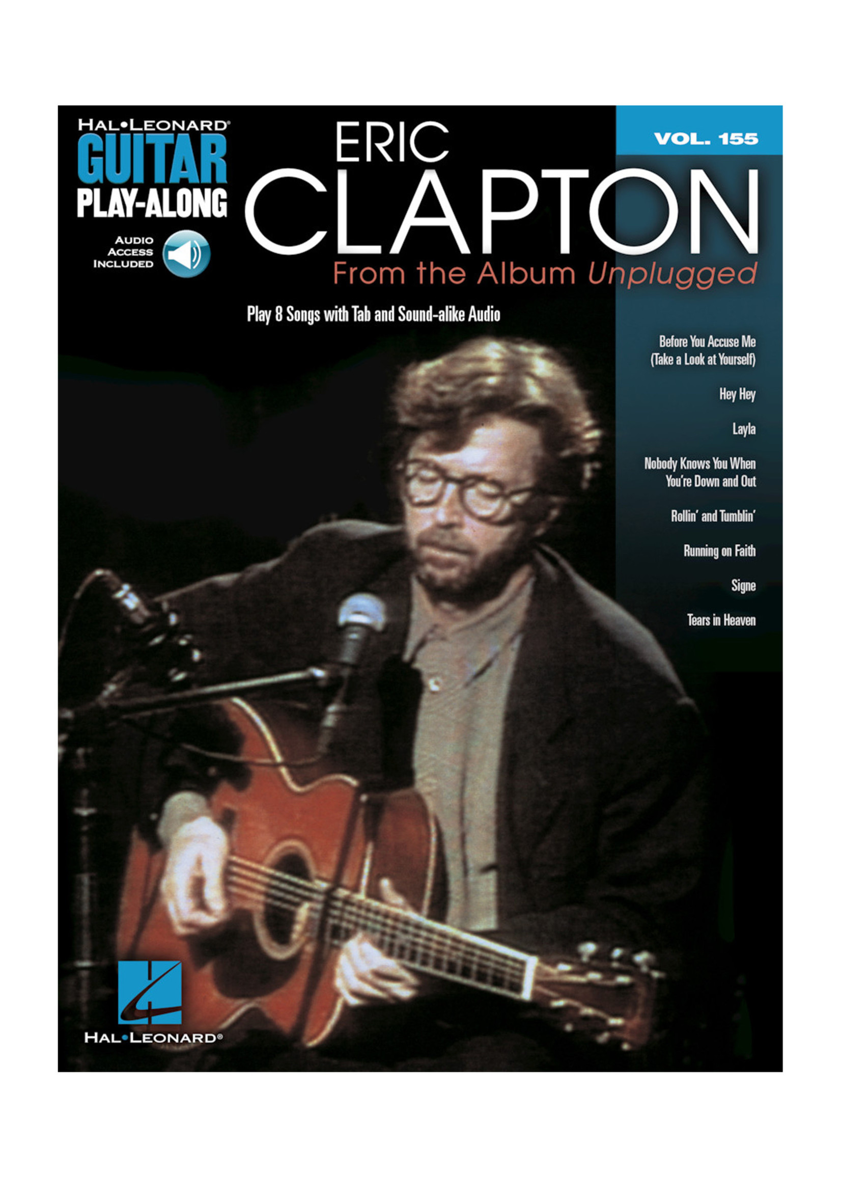 Hal Leonard Eric Clapton – From The Album Unplugged Guitar Play-along Volume 155
