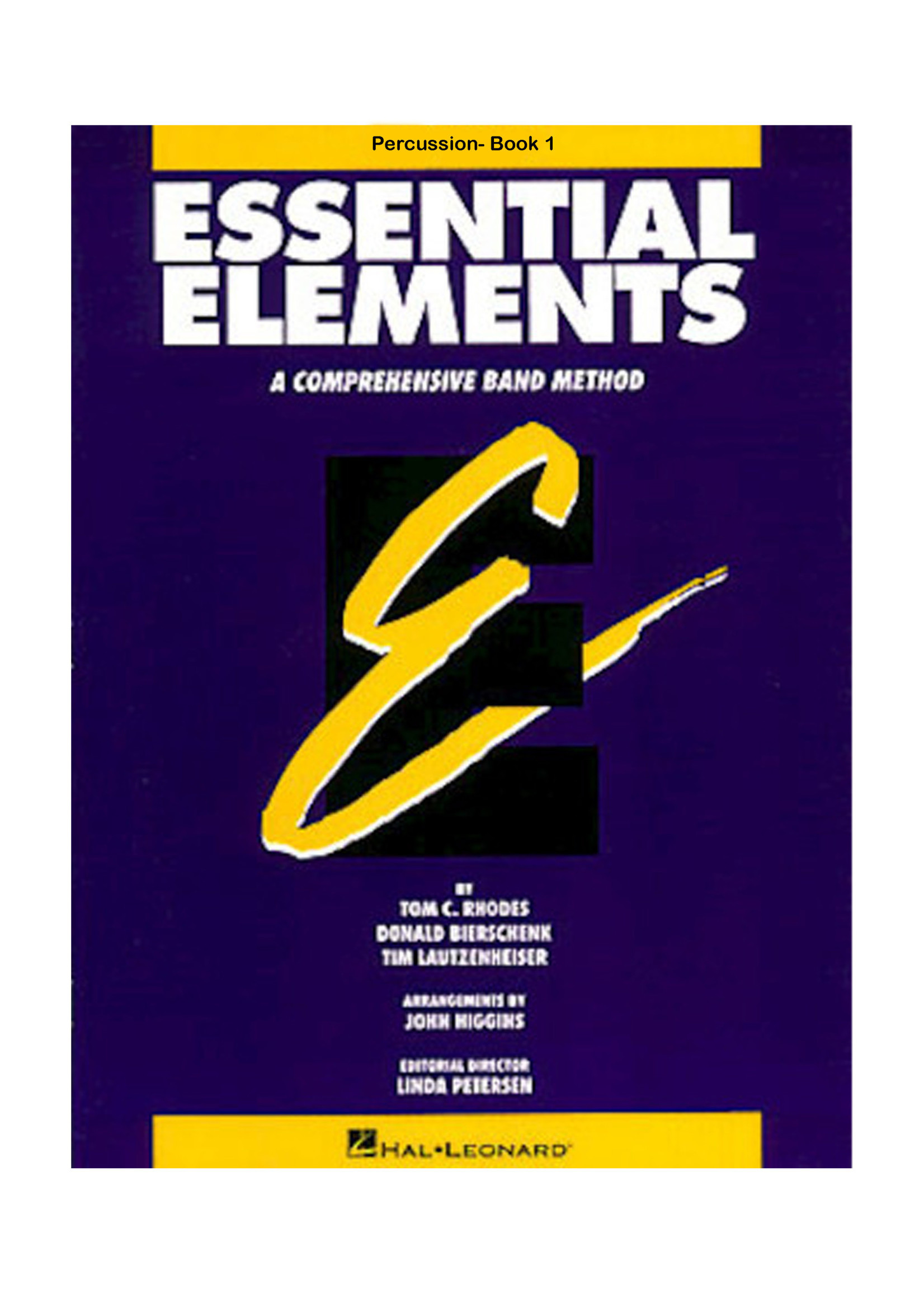 Hal Leonard Essential Elements – Book 1 (Original Series) Percussion