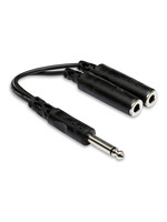 Hosa Hosa YPP- 111 Y Cable 1/4 in TS to Dual 1/4 in TSF