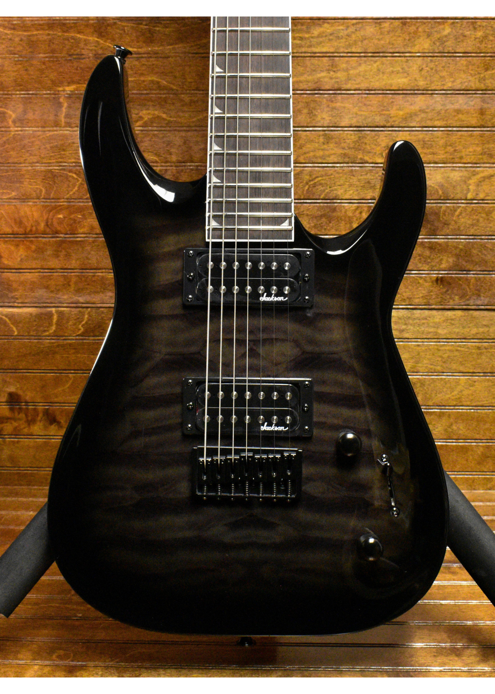 Jackson Jackson JS22Q-7 Dinky DKA HT, Transparent Black Burst