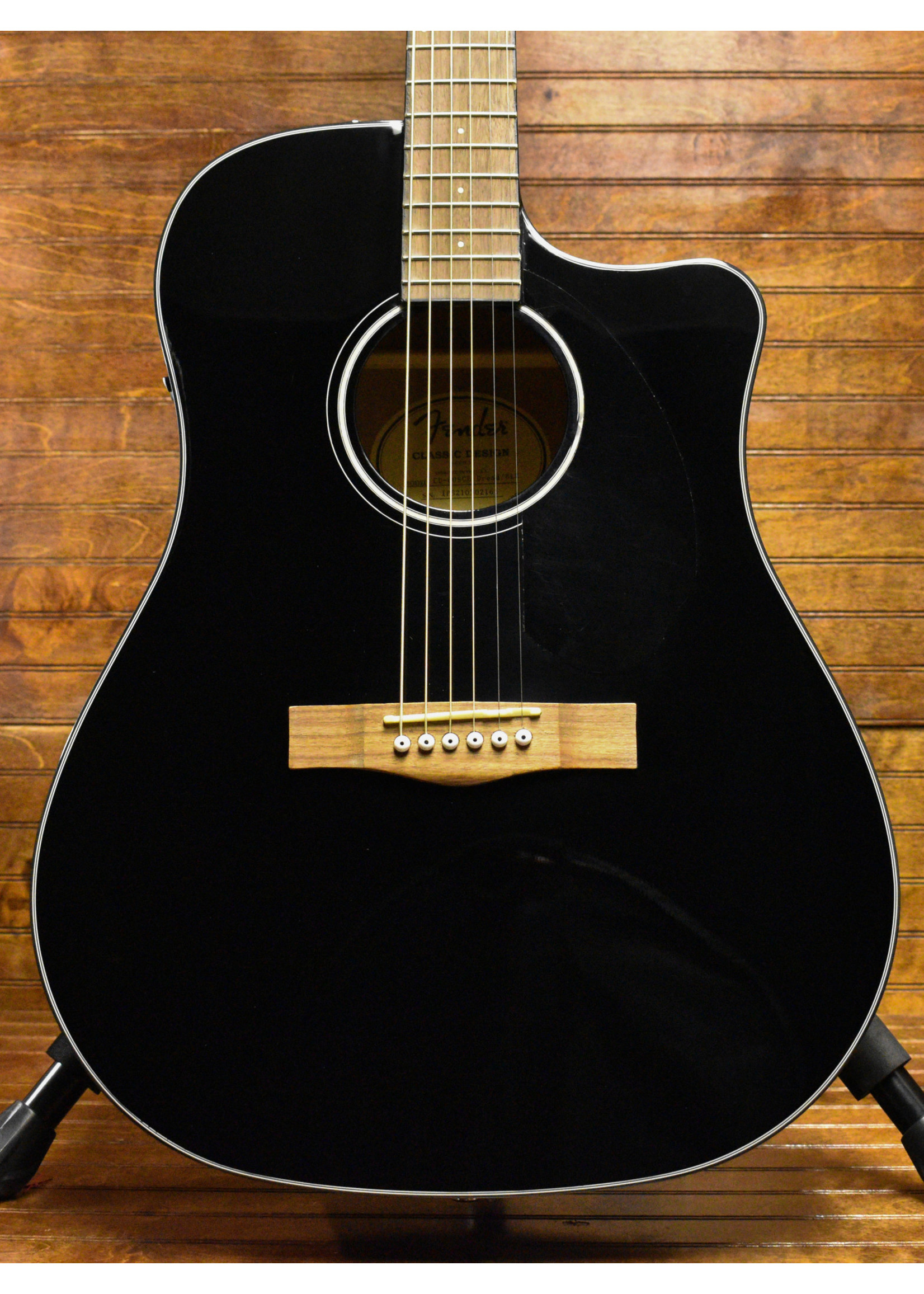 Fender Fender CD-60SCE Dreadnought, Black - Newell's Music