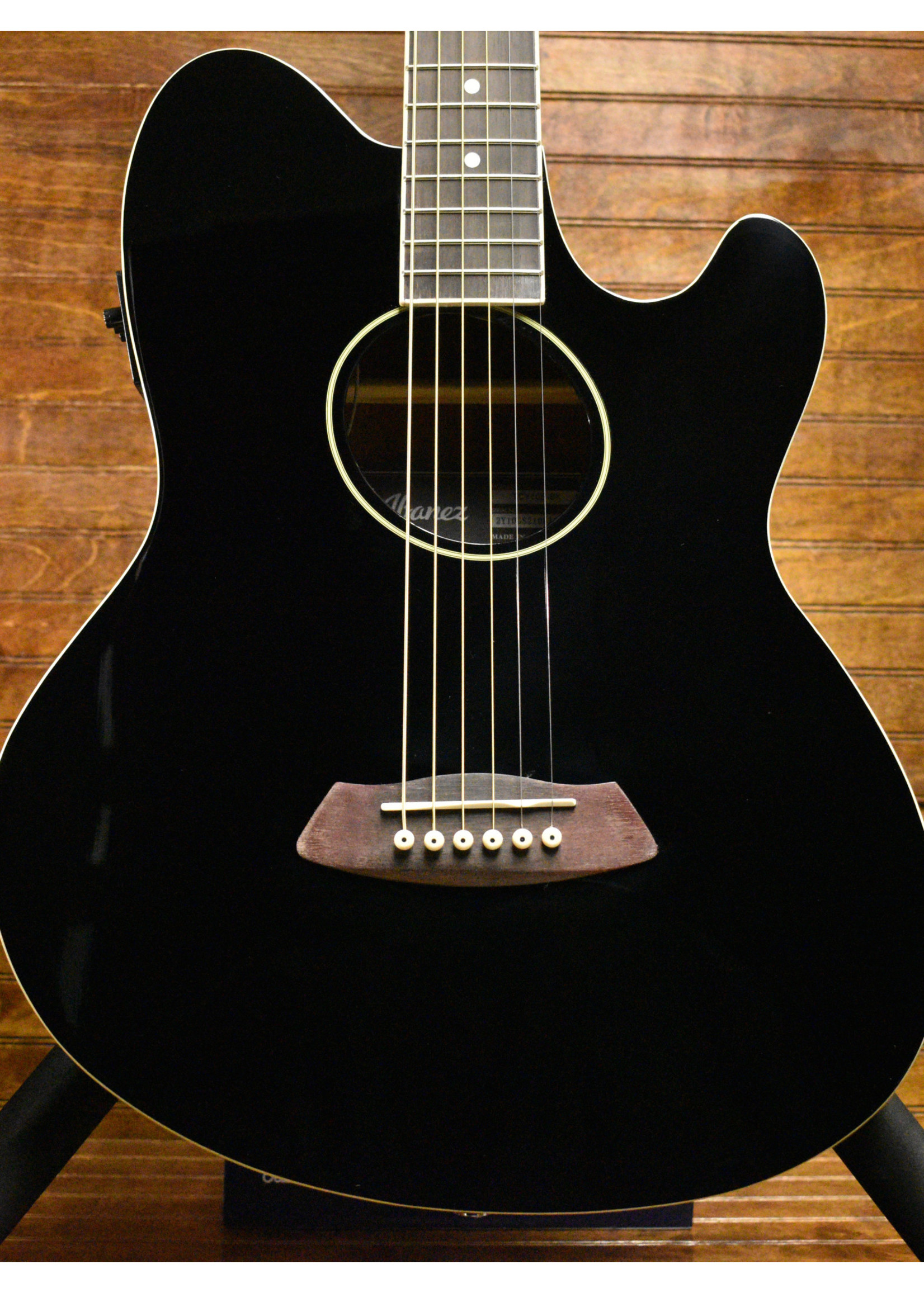 Ibanez Ibanez Talman TCY10E Acoustic-Electric Guitar, Black