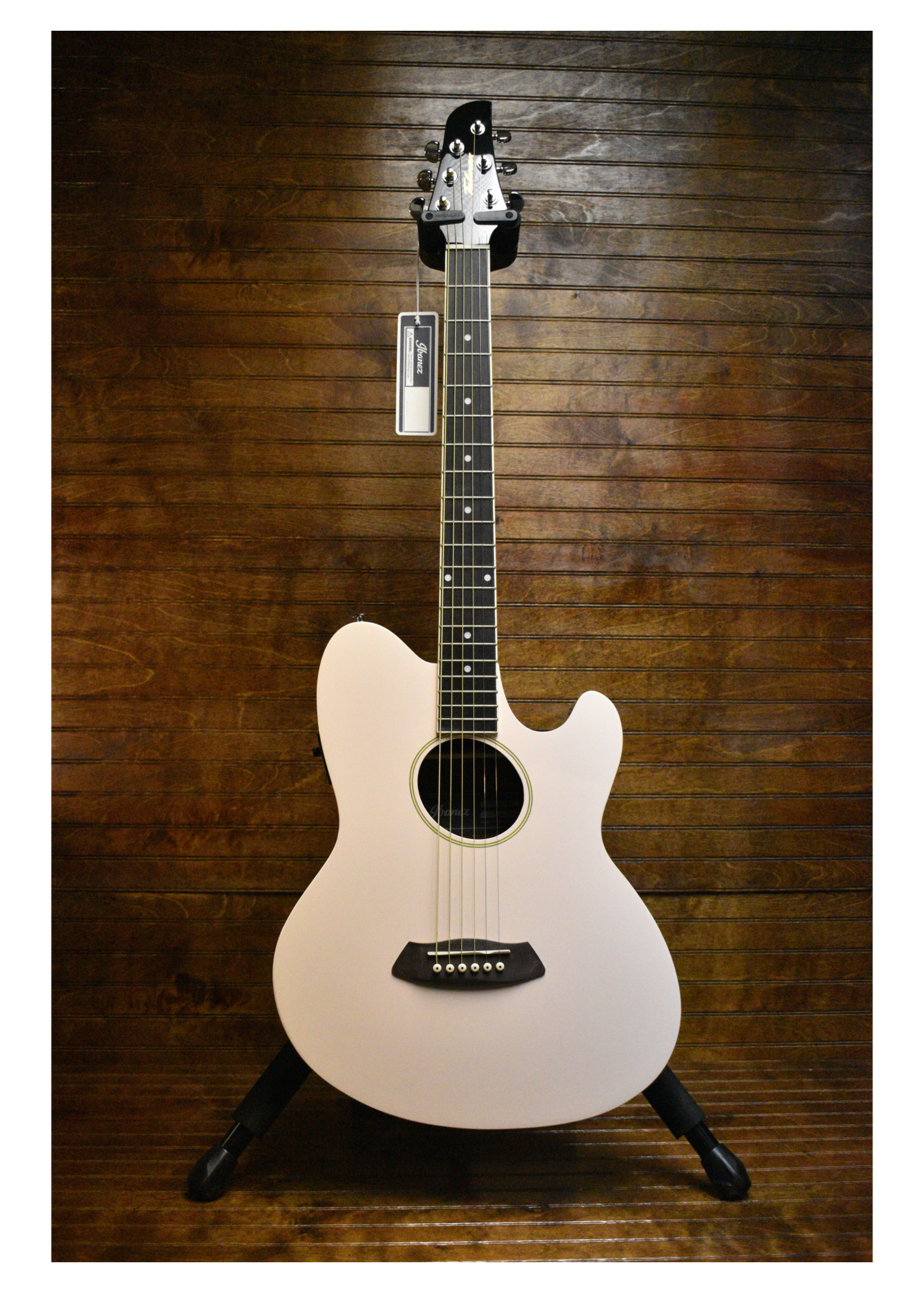 Ibanez Ibanez Talman TCY10E Acoustic-Electric Guitar, Pastel Pink High Gloss