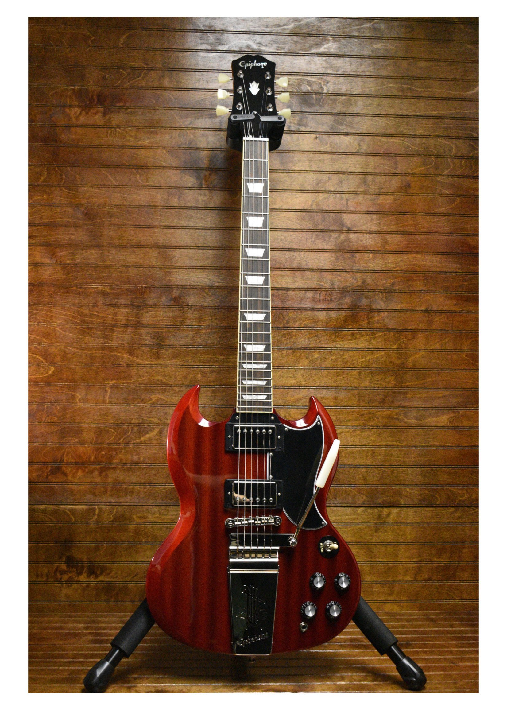 Epiphone Epiphone SG Standard '61 Maestro Vibrola Electric Guitar, Vintage Cherry