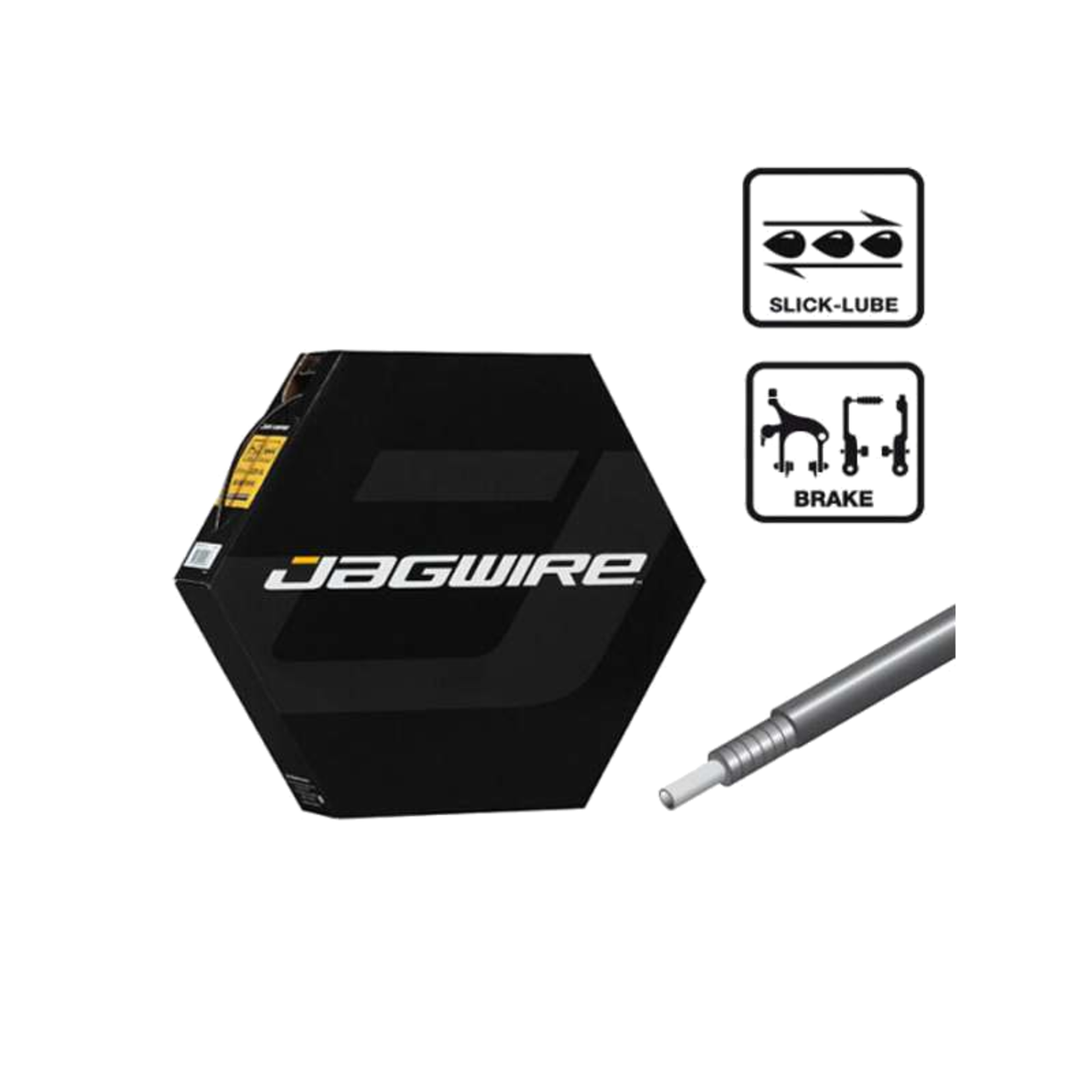 Jagwire 5mm Sport Brake Housing with Slick-Lube Liner 50M File Box Black 