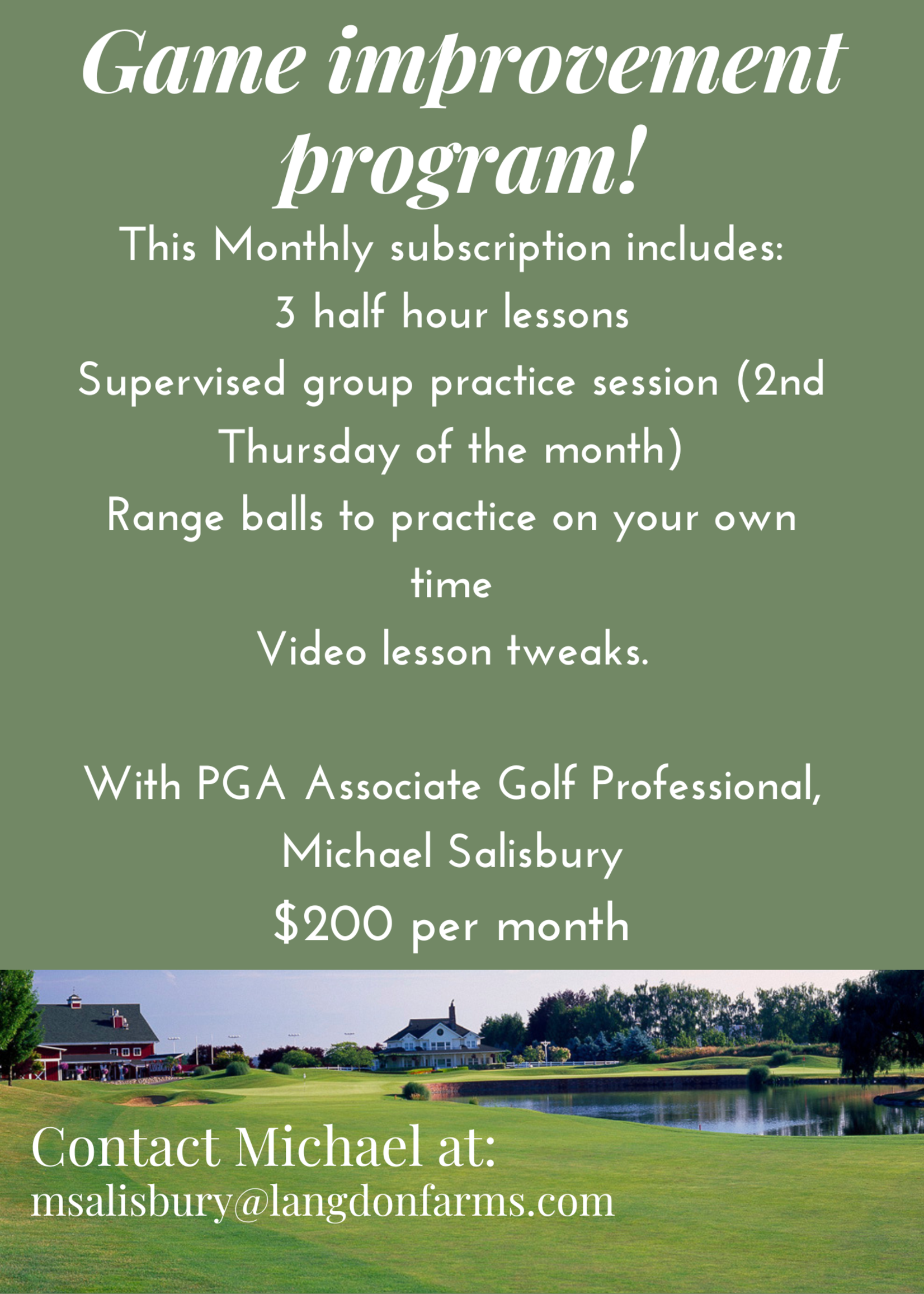 Monthly Lesson Package
