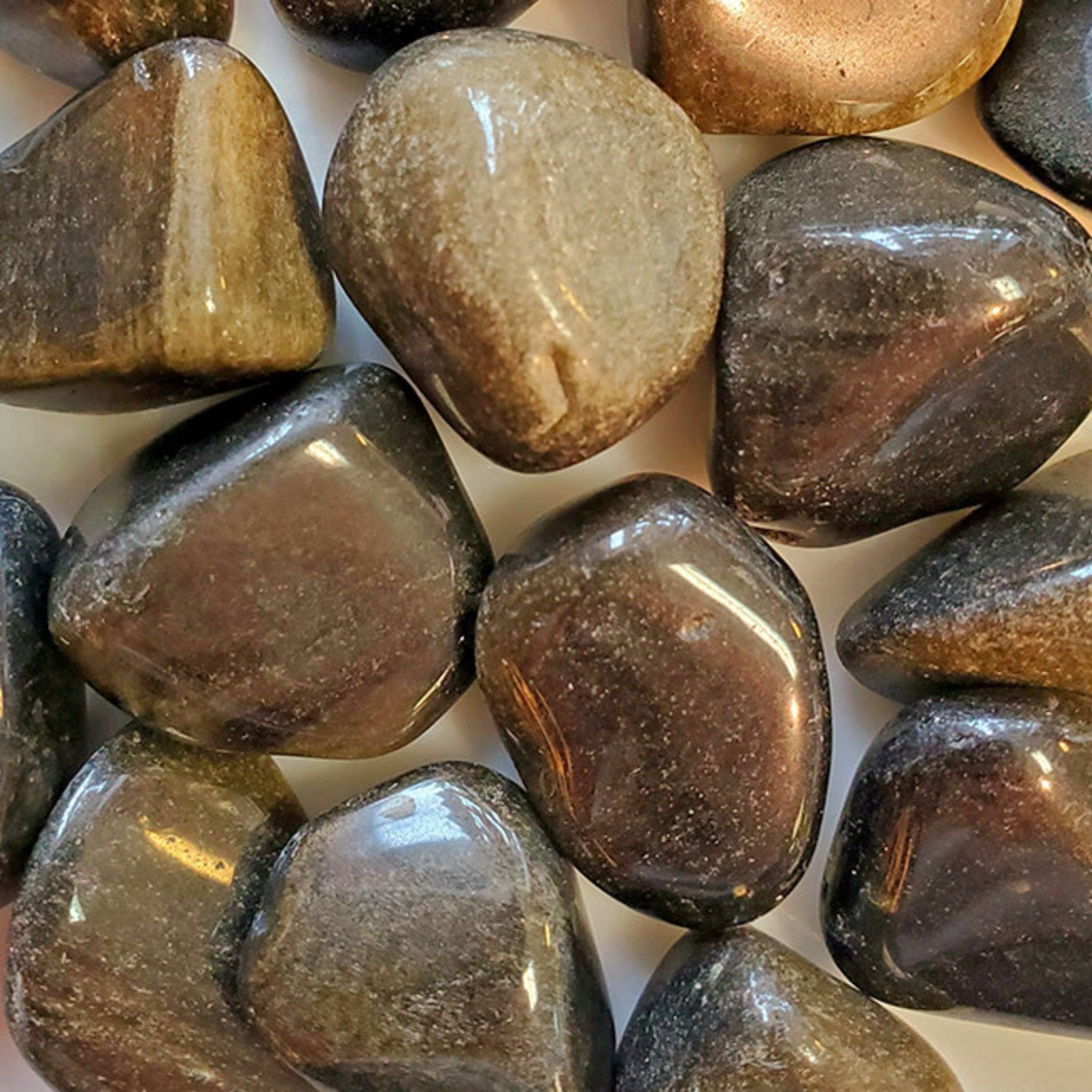 Natural Golden Obsidian Chips Polished Tumbled Stones - Temu