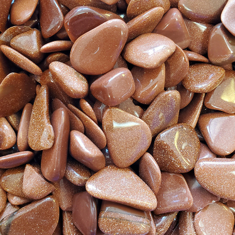 Goldstone Medium Tumbled Stone