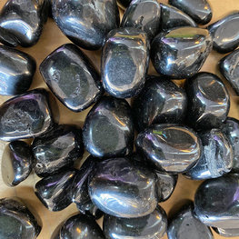 Jet Medium Tumbled Stone