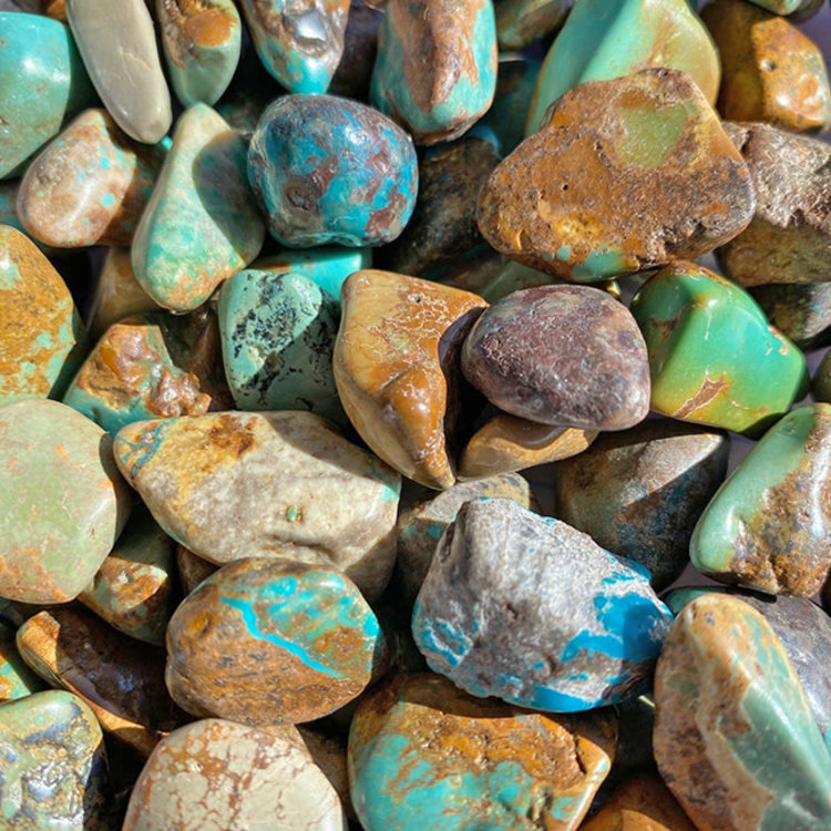 Turquoise Medium Tumbled Stone