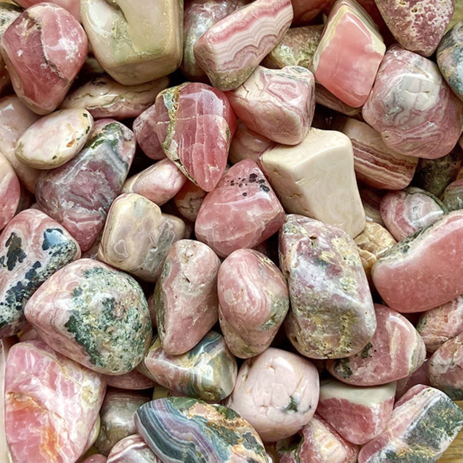 Rhodochrosite Small Tumbled Stone - Mystic Valley