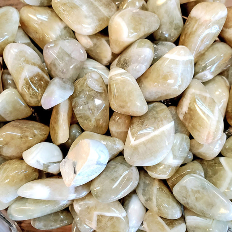 Prasiolite (Green Amethyst) Medium Tumbled Stone