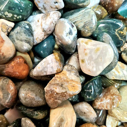 Ocean (Orbicular) Jasper Medium Tumbled Stone