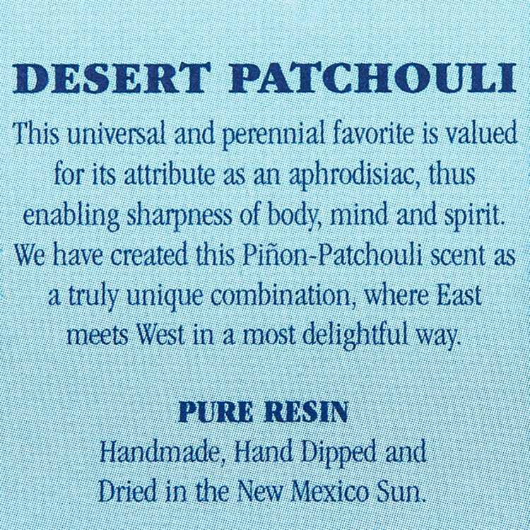 Fred Soll's Fred Soll's Desert Patchouli Resin Incense 10 Sticks