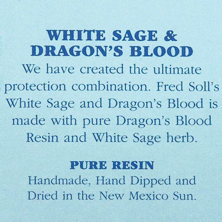 Fred Soll's Fred Soll's White Sage & Dragon's Blood Resin Incense 10 Sticks