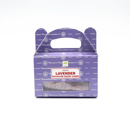 Satya Sai Baba Satya Lavender Incense 24 Backflow Dhoop  Cones
