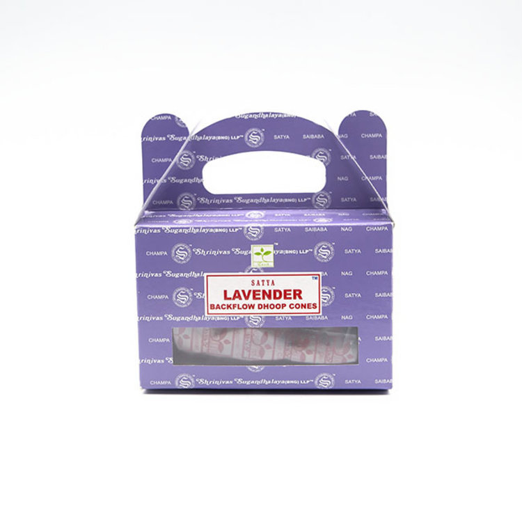 Satya Sai Baba Satya Lavender Incense 24 Backflow Dhoop  Cones