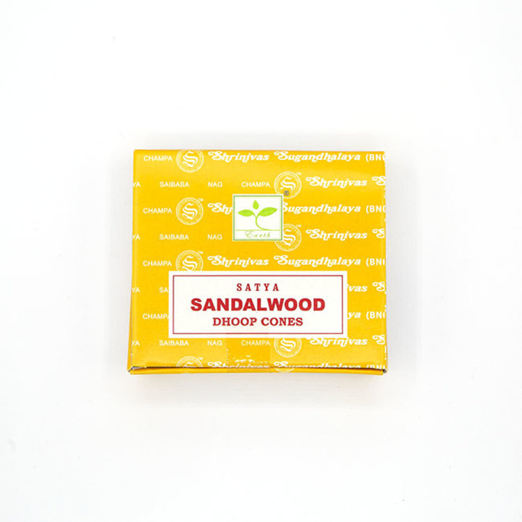 Satya Sai Baba Satya Sandalwood Incense 12 Dhoop Cones