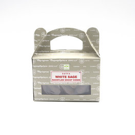 Satya Sai Baba Satya White Sage Incense 24 Backflow Dhoop Cones
