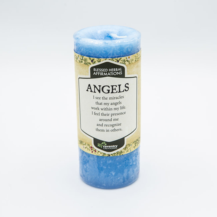 Coventry Creations Affirmation Angels Pillar Candle
