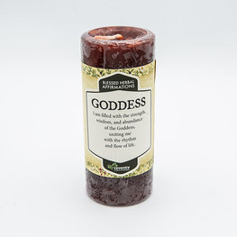Coventry Creations Affirmation Goddess Pillar Candle