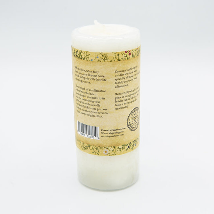 Coventry Creations Affirmation Grief Pillar Candle