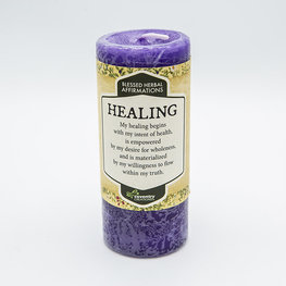 Coventry Creations Affirmation Healing Pillar Candle