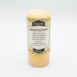 Coventry Creations Affirmation Meditation Pillar Candle