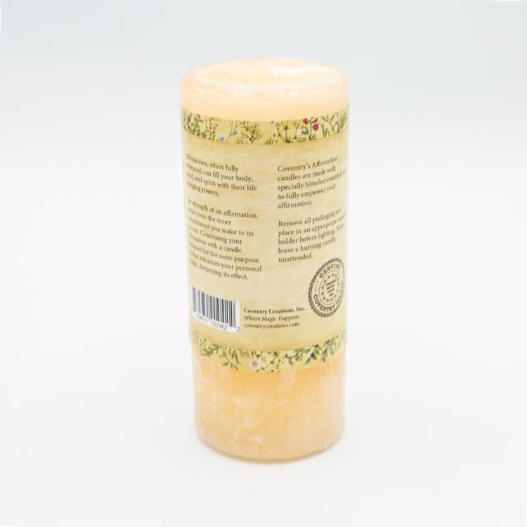 Coventry Creations Affirmation Meditation Pillar Candle
