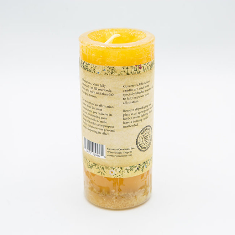 Coventry Creations Affirmation Success Pillar Candle
