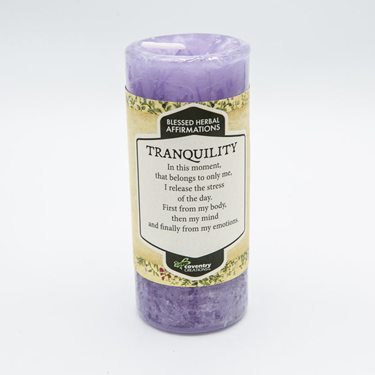 Coventry Creations Affirmation Tranquility Pillar Candle