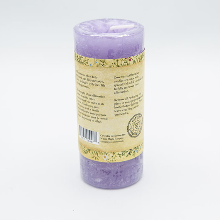 Coventry Creations Affirmation Tranquility Pillar Candle