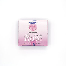 Satya Sai Baba Satya Fresh Rose Incense 12 Dhoop Cones