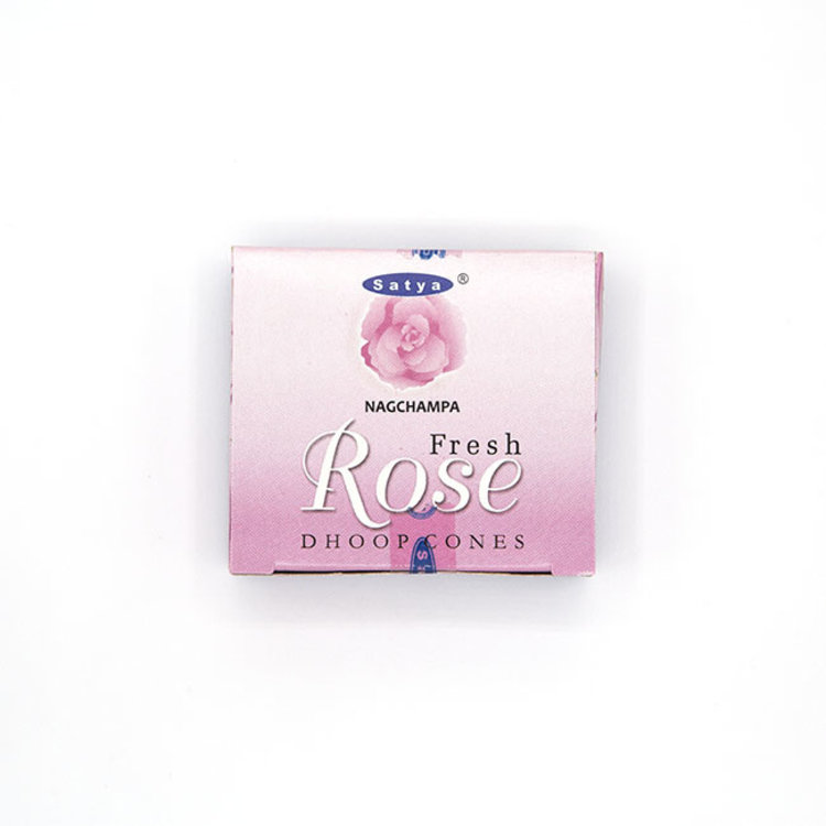 Satya Sai Baba Satya Fresh Rose Incense 12 Dhoop Cones