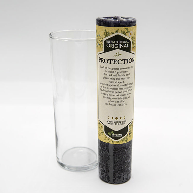 Coventry Creations Blessed Herbal Glass Candle Holder