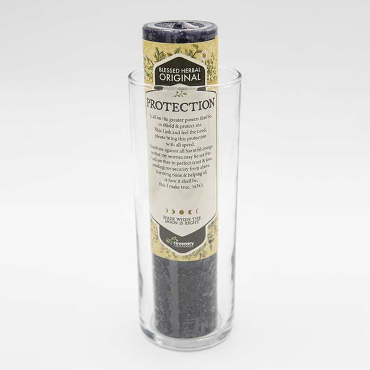 Coventry Creations Blessed Herbal Glass Candle Holder