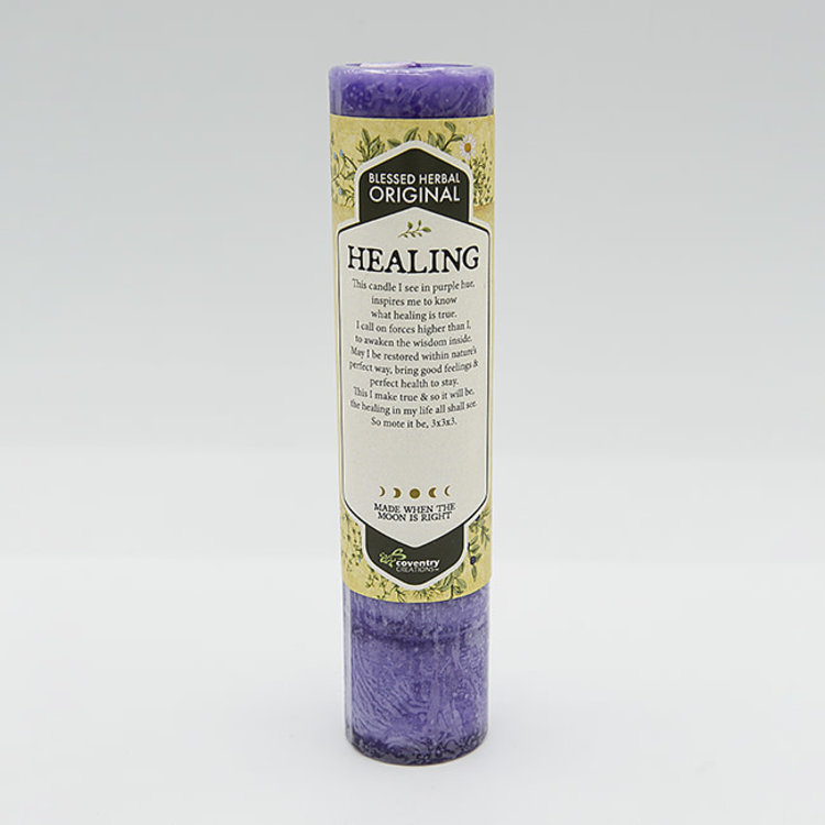 Coventry Creations Blessed Herbal Healing Pillar Candle