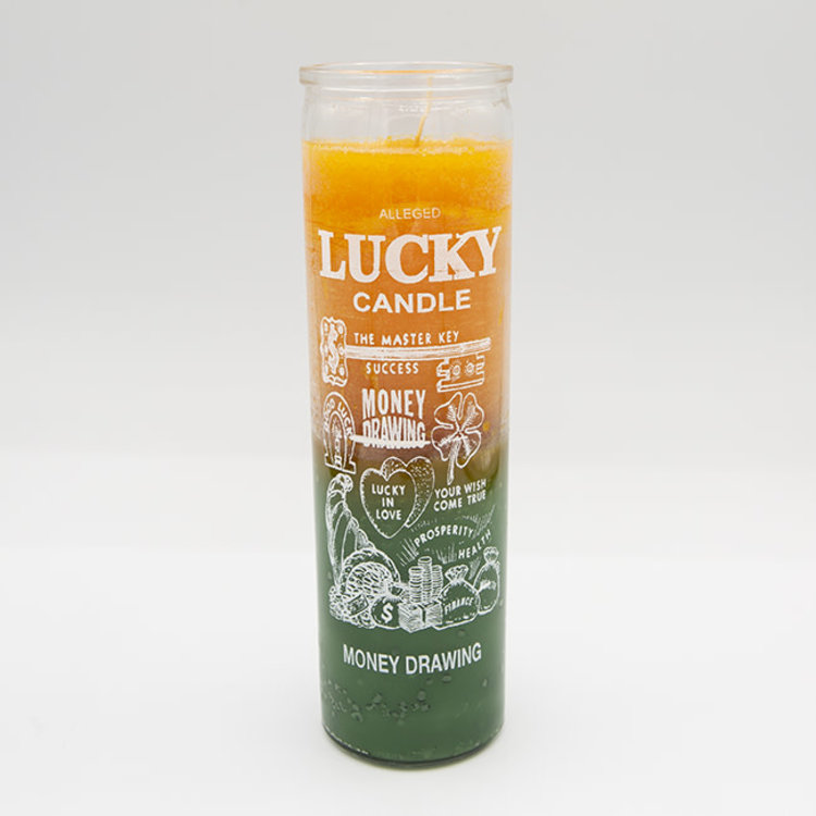 Money Draw Gold and Green 7 Day Candle