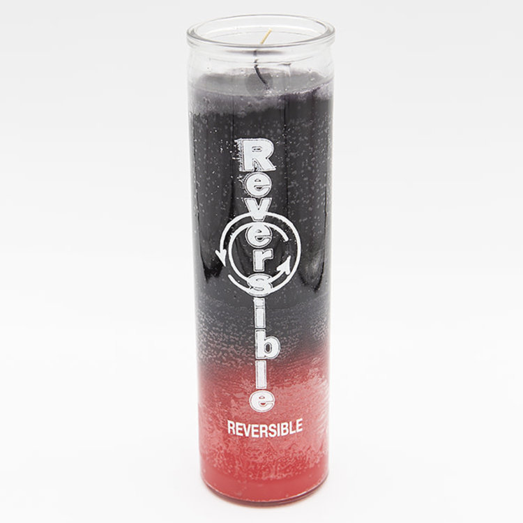 Reversible Black and Red 7 Day Candle