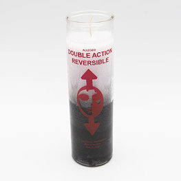 Reversible Black and White 7 Day Candle