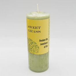 Coventry Creations World Magic Sweet Grass Pillar Candle 2  in. x 4 in.