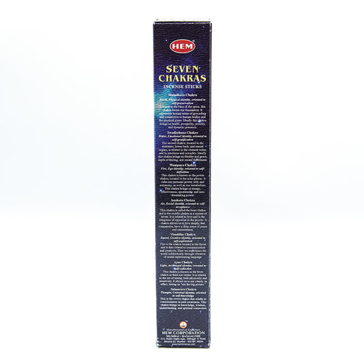 Hem Hem 7 Chakras Incense 35 Sticks