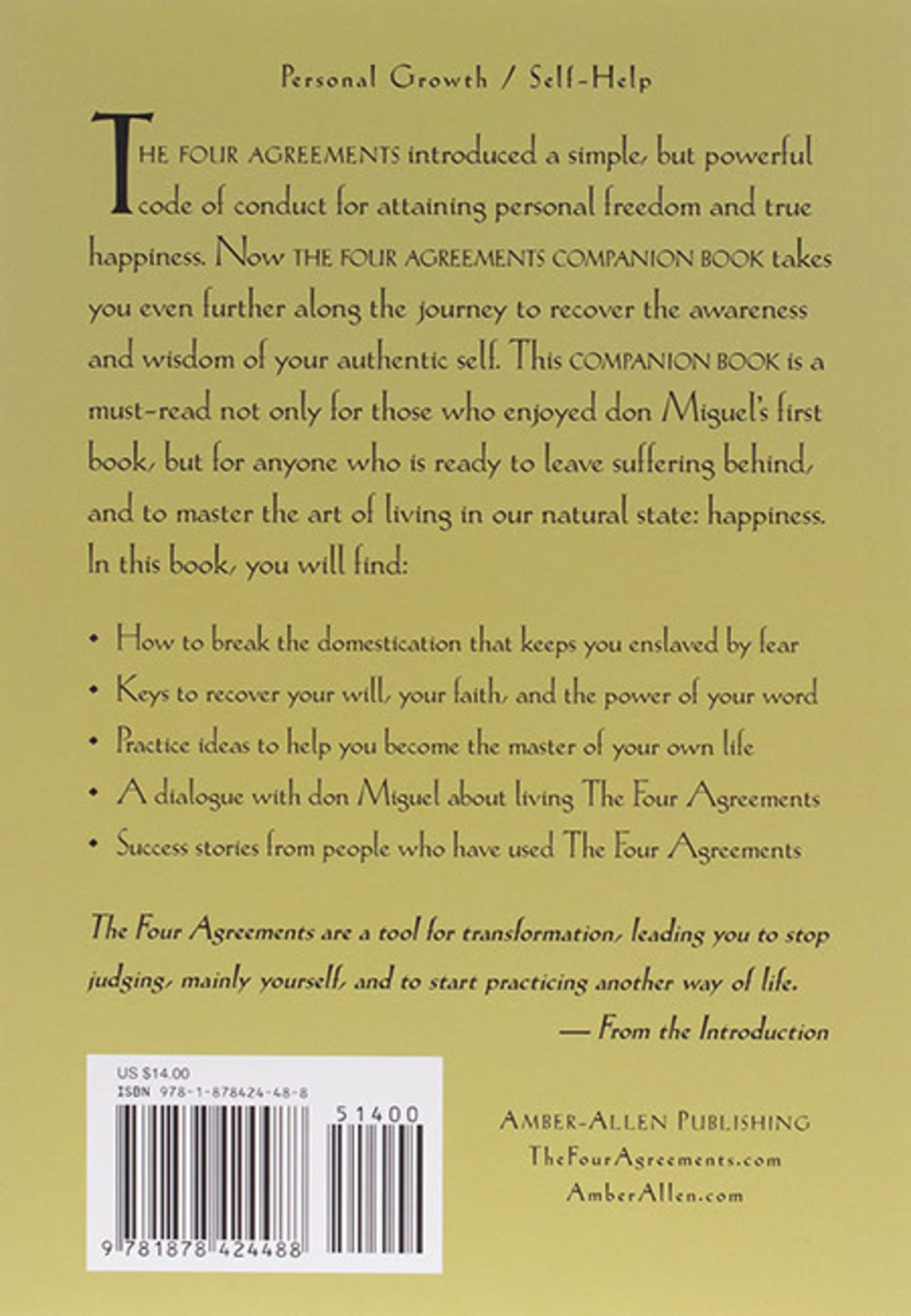 Four Agreements Companion Book - Mystic Valley
