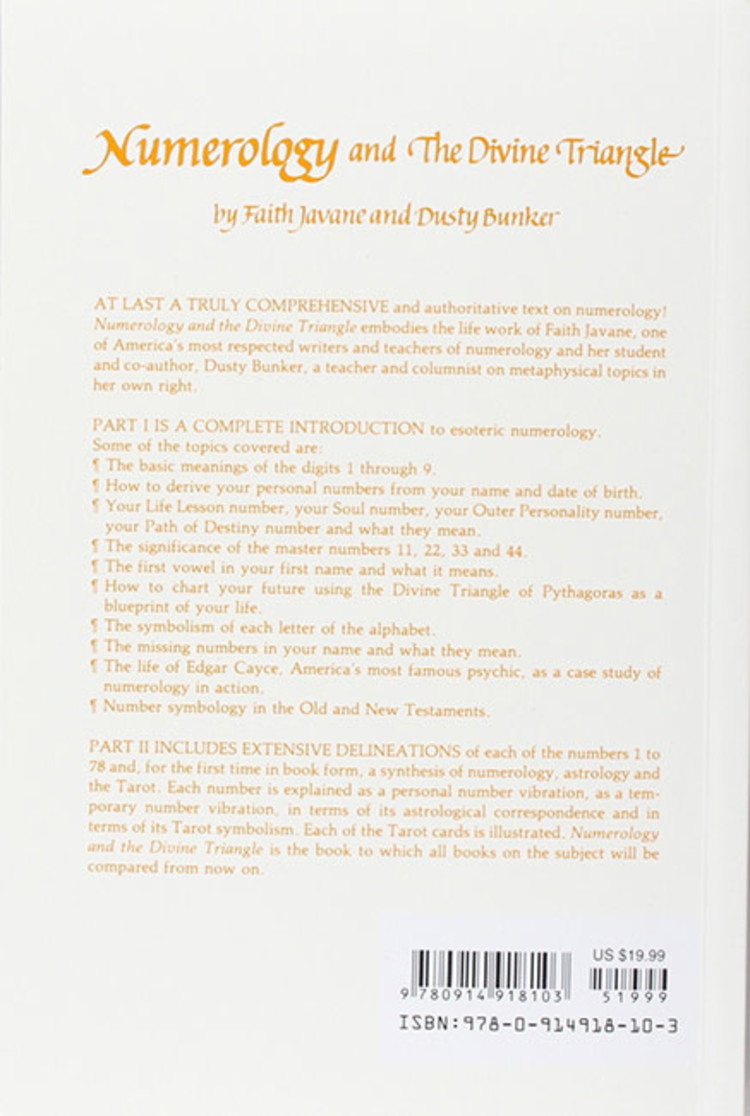 Numerology and the Divine Triangle