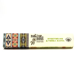 Green Tree Native Soul Sweetgrass & Yerba Santa Incense 15 Sticks