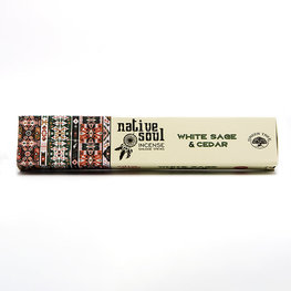 Green Tree Native Soul White Sage & Cedar Incense 15 Sticks